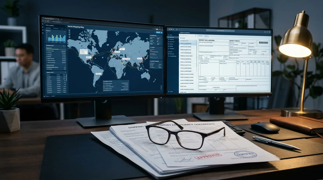 Global freight planning and customs documentation analysis